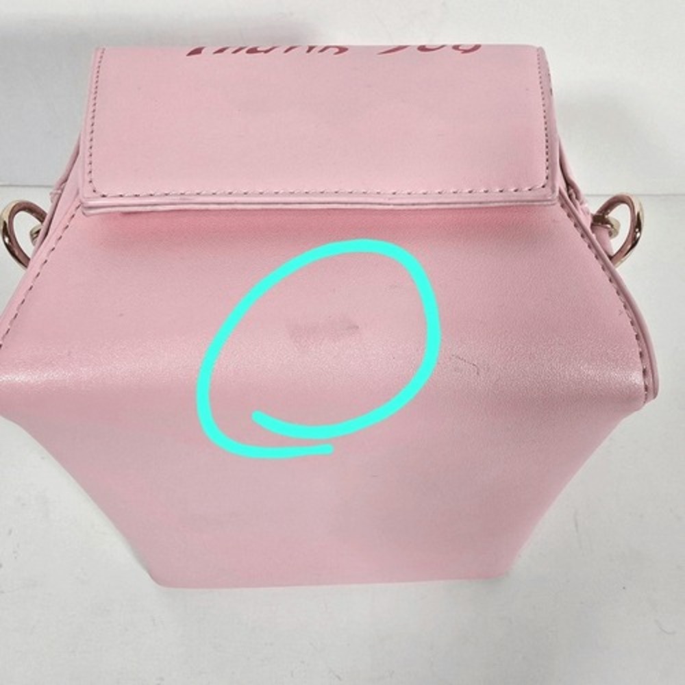 Chinese Take Out Purse Faux Leather Pink Crossbody‎ Thank You Bag - Picture 10 of 10